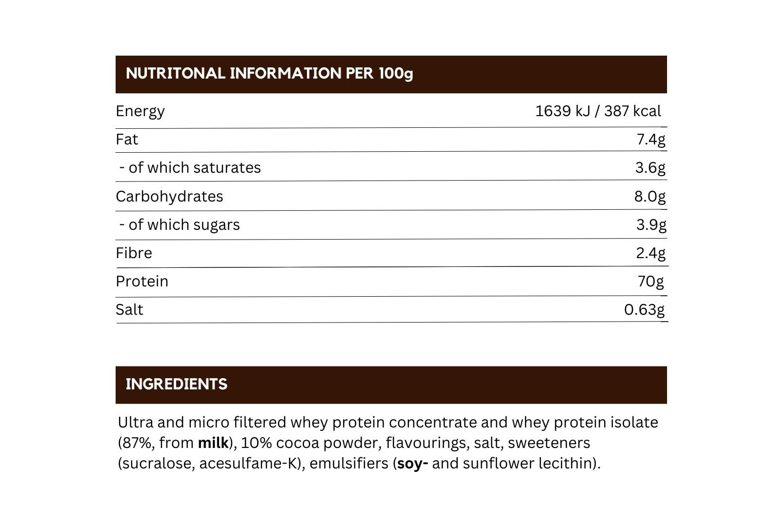 Whey 100 Ultimate Chocolate (1 كجم)