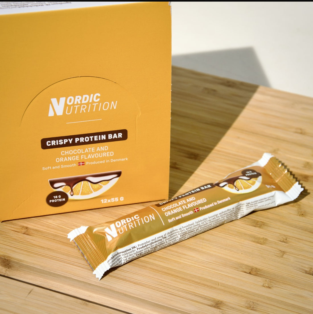 Crispy Protein Bar - Chocolate &amp; Orange (12 x 55 g) -  12 Pack