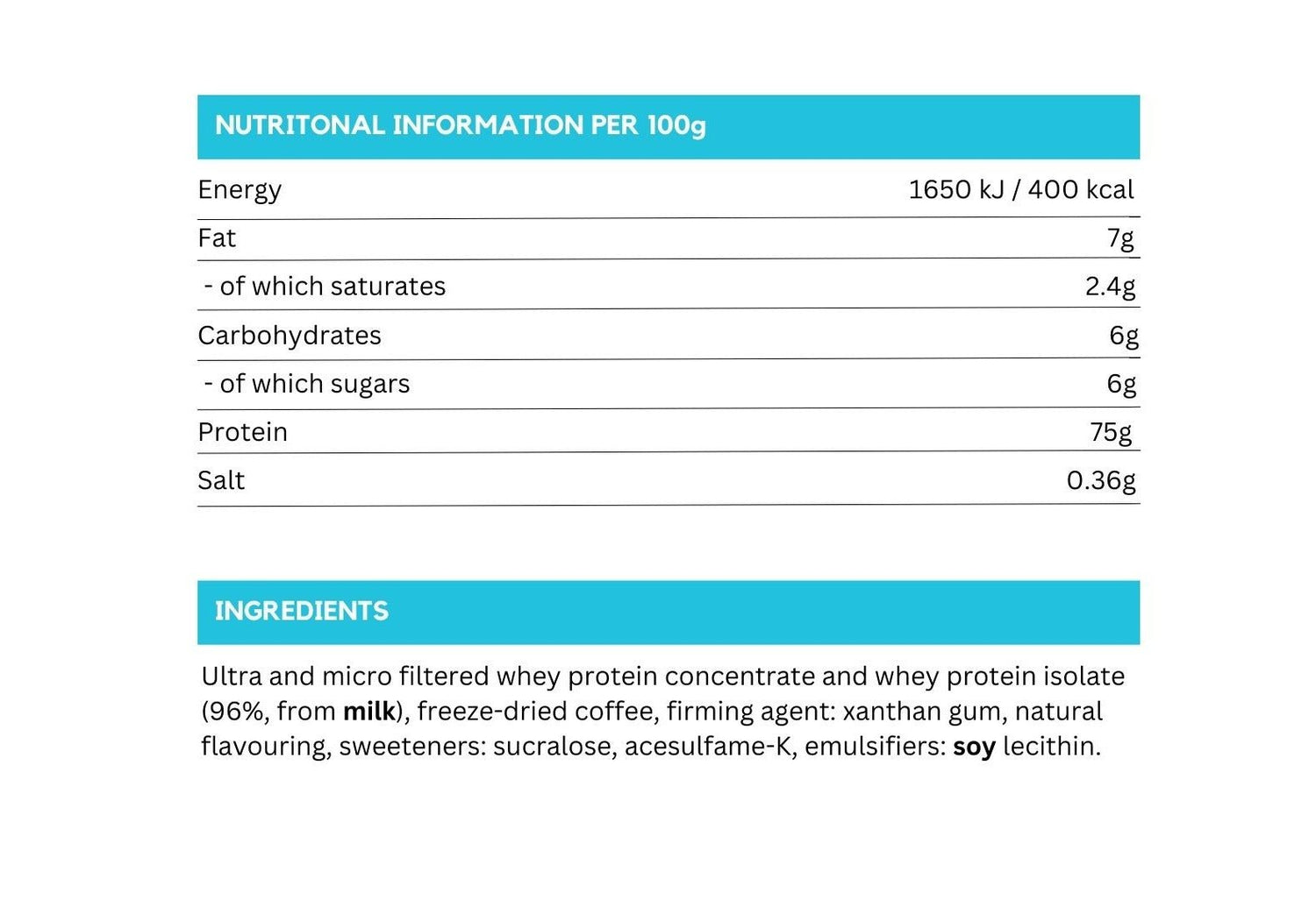 Whey 100 Vanilla Ice Coffee (1 kg) - Nordic Nutrition